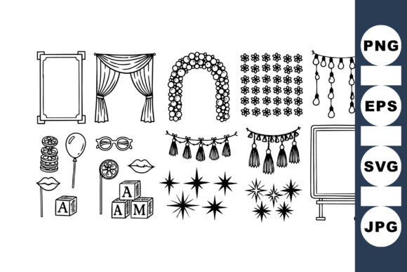 Download Vintage Party Decor SVG Set - Party decor svg Collection