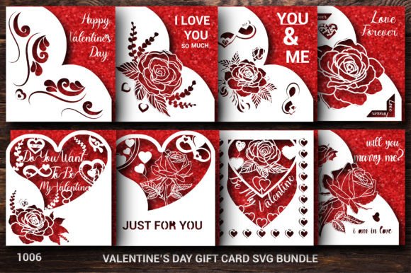Download Valentine's Day Gift Card SVG Bundle1006 - Card svg bundle Collection