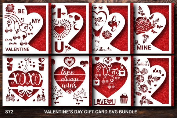 Download Valentine's Day Gift Card SVG Bundle 872 - Card svg bundle Collection