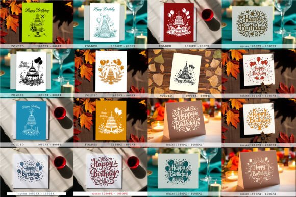Download Cricut Happy Birthday Card SVG Bundle - Card svg bundle Collection