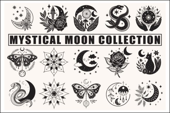 Download Celestial Moon &amp; Spiritual SVG Bundle - Spiritual svg Collection