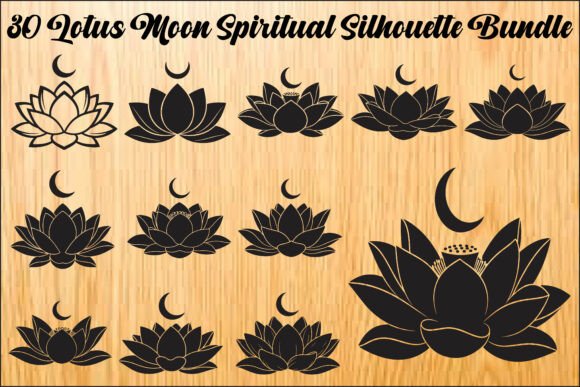 Download Lotus Moon Spiritual SVG Bundle - Spiritual svg Collection
