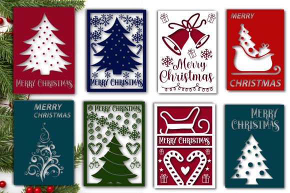 Download Merry Christmas Card SVG Bundle - Card svg bundle Collection